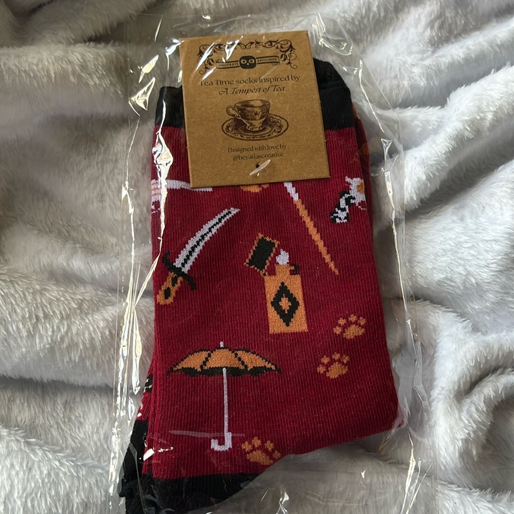 Tempest of Tea inspired socks